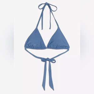 NWT Nasty Gal Blue Halter Bikini top size 2